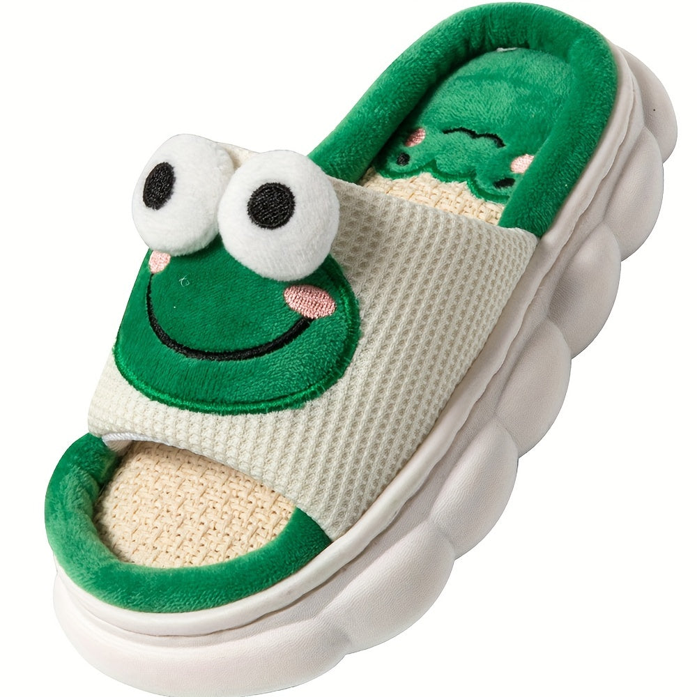 Kids Cartoon Slippers Non Slip Lightweight Open Toe Slippers for Indoor Home
