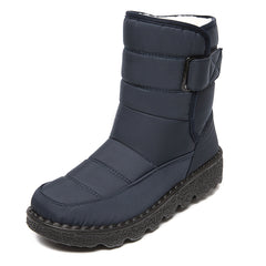 Women's Waterproof Snow Boots Round Toe Warm Non Slip Shoes