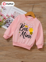 Girls Sweatshirt BEE MINE Graphic Long Sleeve Top Pullover Spring Fall