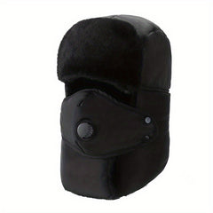 Winter Thickened Windproof Warm Hat With Mask Neck Protector