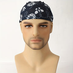 Men's Royal Floral Print Neck Gaiter