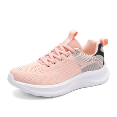 Two Tone Running Shoes Lightweight & Wear resistant Lace Up Sneakers
