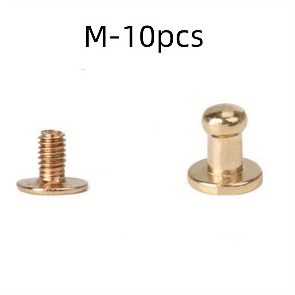 10pcs DIY Rivet Monk Head Round Head Pacifier Nail Box Bag Shoes Accessories