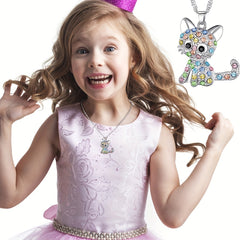 6pcs Pastel Crystal Necklaces for Teen Girls
