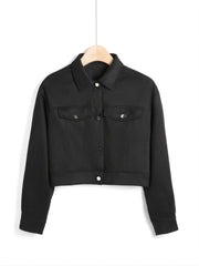 Casual Long Sleeve Button Down Jacket