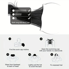 Waterproof Silicone Swimming Cap for Men & Women