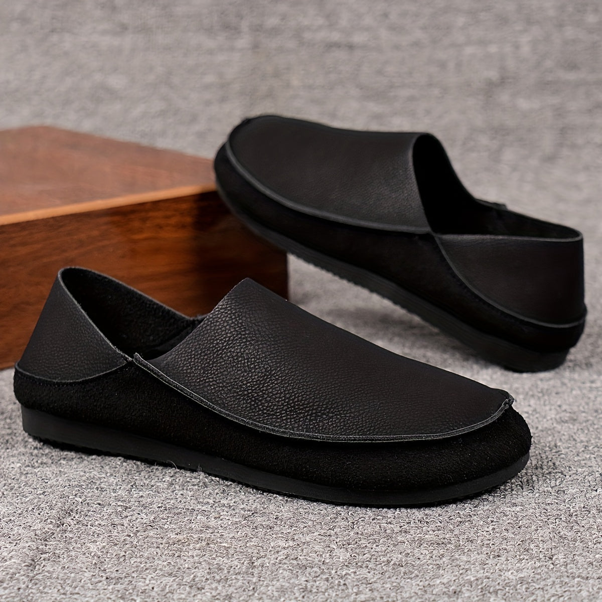 Men's Casual Loafer Shoes Slip On Flat Outdoor Shoes