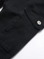 Mens Slim Fit Distressed Stretch Denim Pants