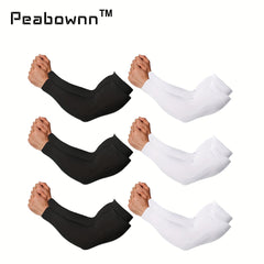 4 Pairs Sunscreen Arm Sleeves for Men and Women - Cooling Sports Sleeve