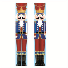 Nutcracker Christmas Decorations Outdoor Life Size Soldier Model Banners