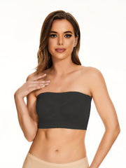 2pcs Cut Out Bandeau Bras Comfortable Stretch Everyday Bra Women's Lingerie