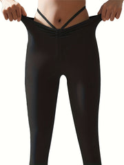 Sexy Strap Yoga Leggings High Elastic Slimming Casual Pants