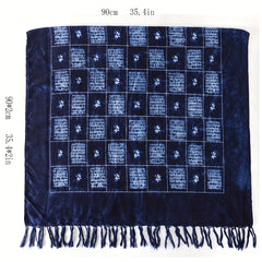 Plaid Scarf Long Warm Fringed Shawl Wrap Casual Breathable Shawl