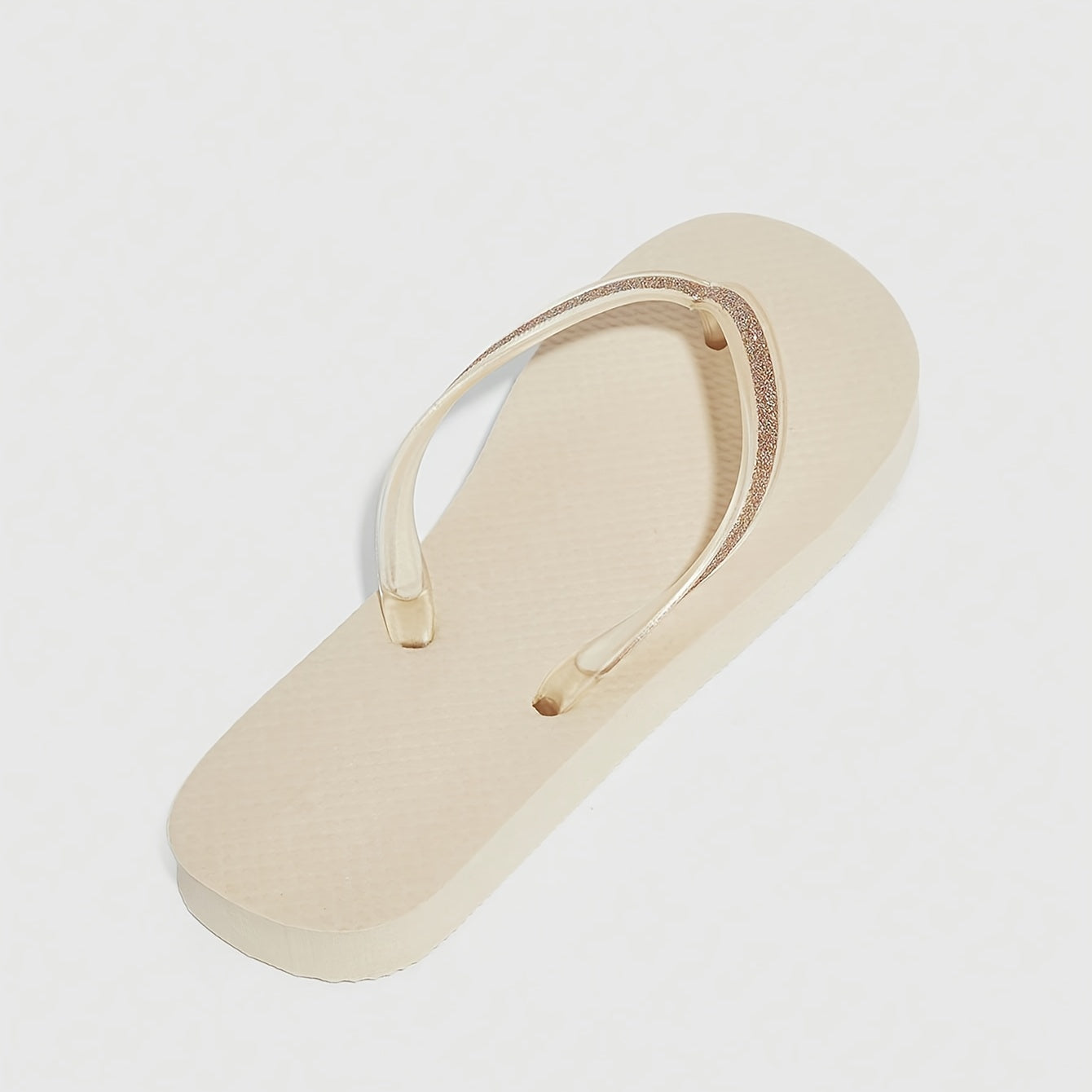 Glitter Flip Flops Casual Square Open Toe Flat Slide Shoes