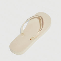 Glitter Flip Flops Casual Square Open Toe Flat Slide Shoes