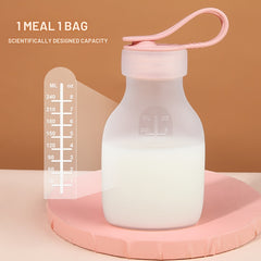 Silicone Milk Storage Bags Reusable Breastmilk Bags Leakproof 8oz 240ml