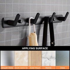 Durable Wall Mounted Hooks Towel Hanger Wall Hook Coat Clothes Hat Hanger Rack