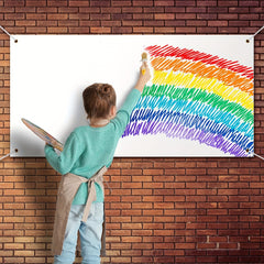 Blank Banners DIY Signs Polyester Oxford Cloth Paintable Sublimation Banner