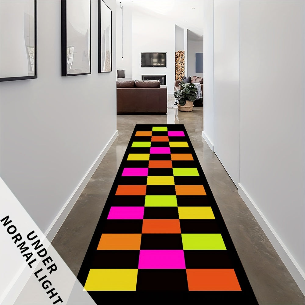 Colorful Flannel Luminous Carpet Runner