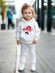 OERYUI 2pcs Santa Gnome Print Hoodies Pants Set For Girls Boys