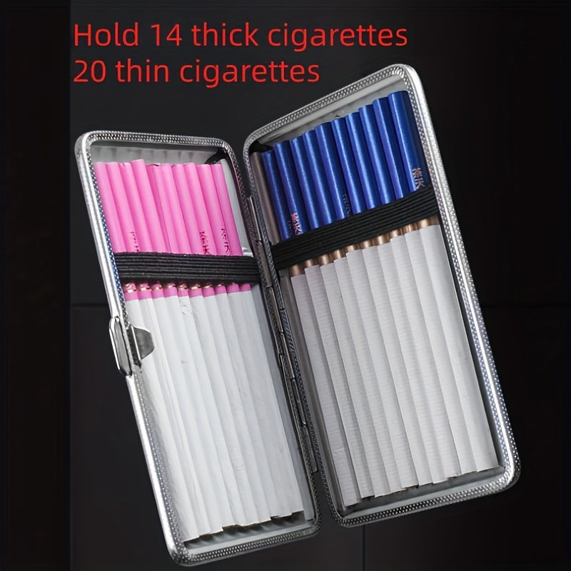 110mm Leather Cigarette Case Portable Compression Resistant