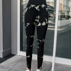 Tie Dye Yoga Pants High Waist Stretch Leggings Women's Activewear