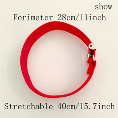 2pcs Adjustable Elastic Armbands for Men & Women Polyester Sleeve Bands 2 Wide