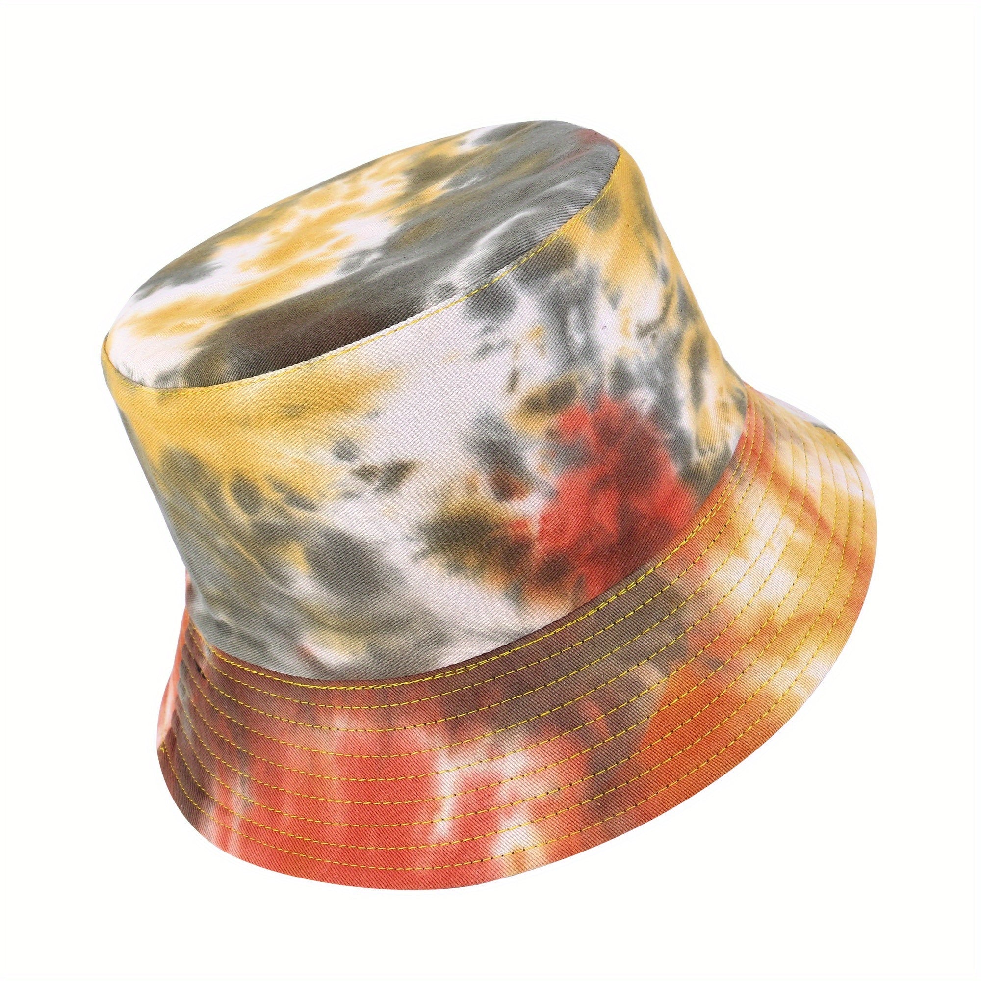 Tie Dye Reversible Bucket Hat Candy Graffiti Sunscreen Basin Hat