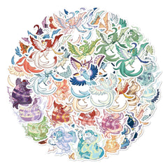50 Unique Phoenix Stickers Creative Designs Waterproof & Self Adhesive