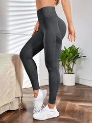 High Waist Seamless Workout Leggings Elastic Yoga Pants
