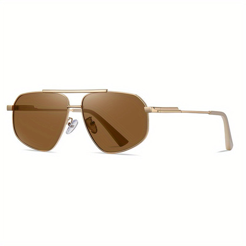 Men's Polarized Polygon Aviator Sunglasses