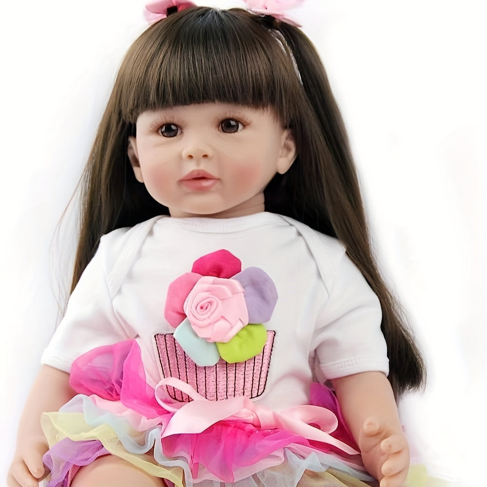 Realistic Soft Silicone Vinyl Simulative Baby Reborn Dolls Birthday Gift Toys
