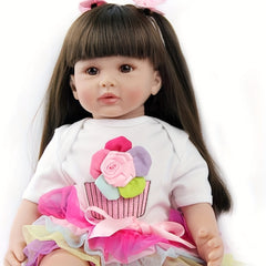 Realistic Soft Silicone Vinyl Simulative Baby Reborn Dolls Birthday Gift Toys
