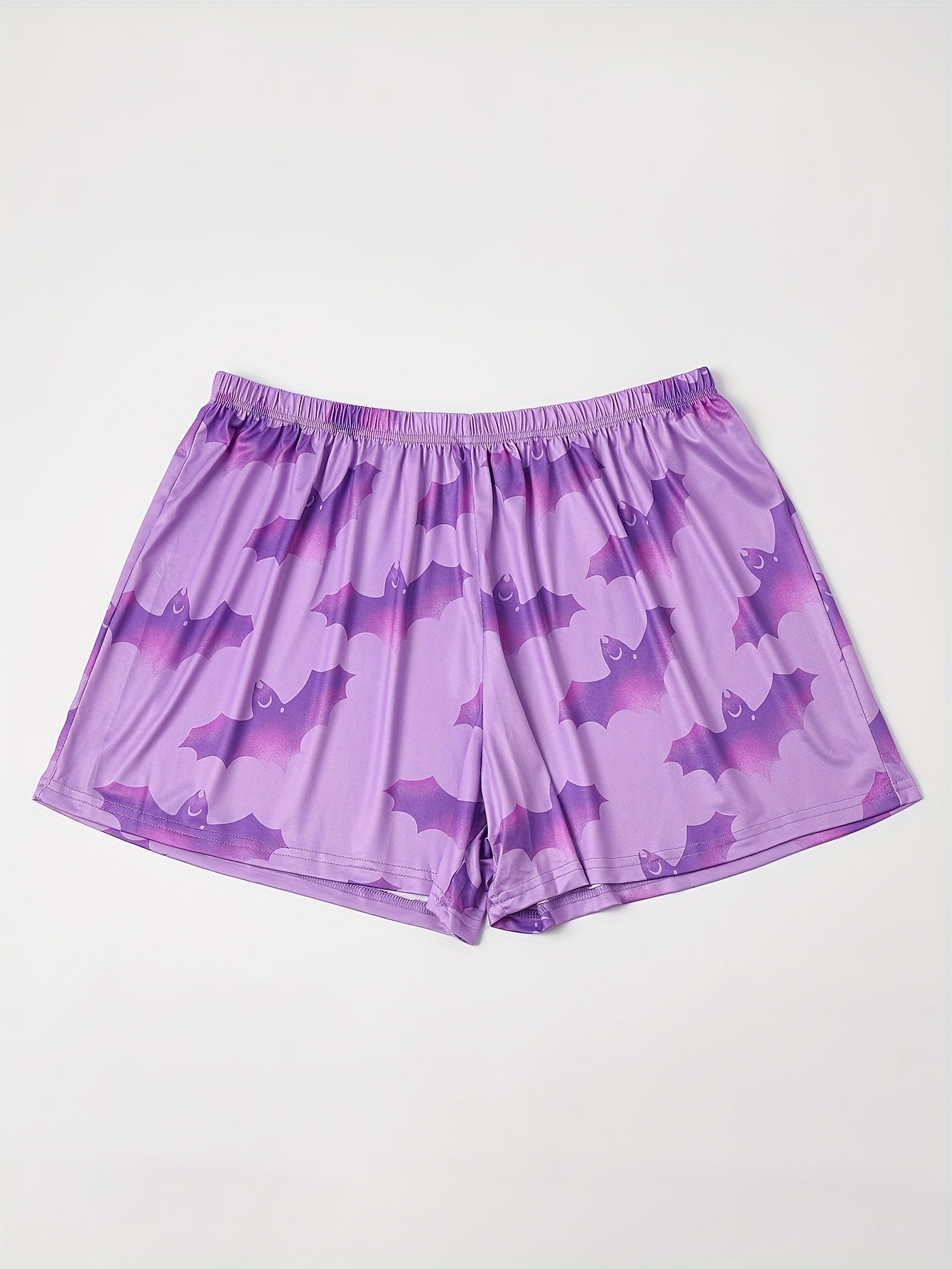 Ombre Bat Print Lounge Shorts