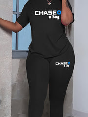 Top & Leggings Casual Outfit Set