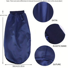 Unisex Oversized Wide Brim Long Hair Tin Sleeping Cap