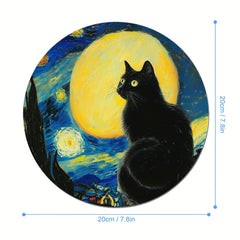 Anime Cat Mouse Pad Waterproof Desk Mousepad