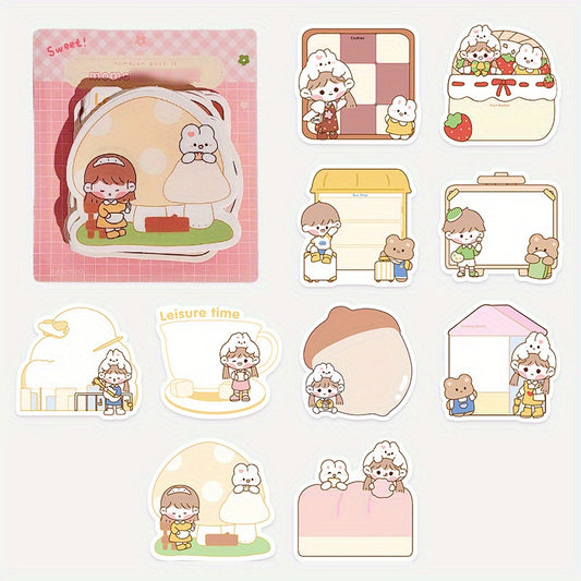 100 Sheets Cartoon Shaped Note Paper DIY Material