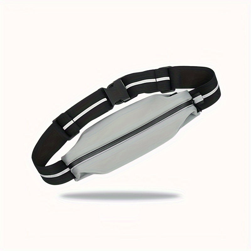 Sports Waist Bag Outdoor Running Elastic Waterproof Reflective Phone Storage