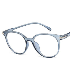 Clear Lens Glasses For Women Men Cat Eye Round PC Frame Eyeglasses