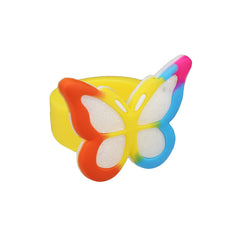 12 Colorful Butterfly Rings Pack For Girls
