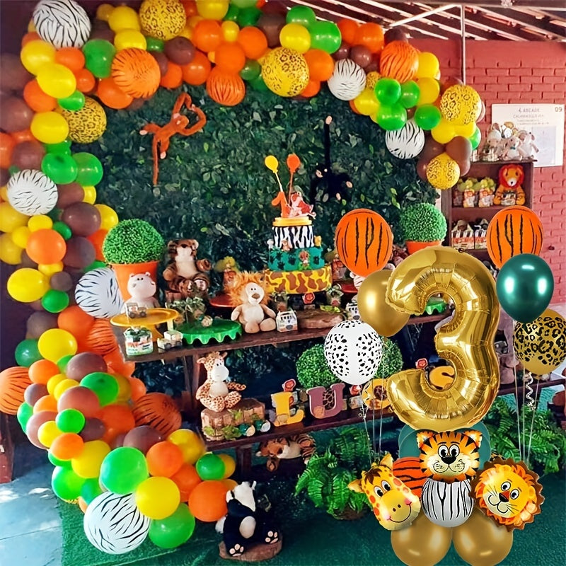 Jungle Animal Theme Balloon Set for Birthday Party Decorations
