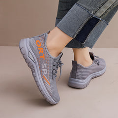 Women's Mesh Running Shoes Breathable Non Slip Lightweight Outdoor Sneakers