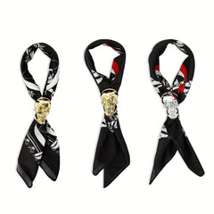 Halloween Bow Tie Golden Skull Head Buckle Tie Boys