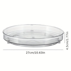 1pc 1 2 3 Layer 25 4 Cm Clear Non Skid Lazy Susan Organizers Turntable Rack