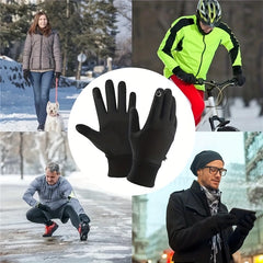Winter Velvet Warm Touch Screen Gloves Non-slip Cycling Mountaineering Skiing