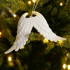 Angel Wing Resin Christmas Tree Ornament For Family Party Decor