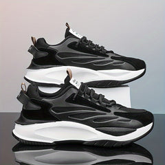 Comfortable Lace up Chunky Sneakers Anti slip Platform Running Shoes