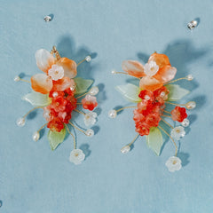Bridal Hair Clip Vintage Style Side Clip with Faux Pearls