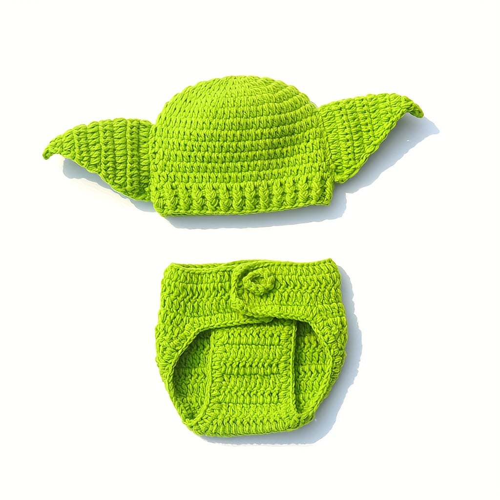 Green Woolen Baby Photo Clothes Photography Costume